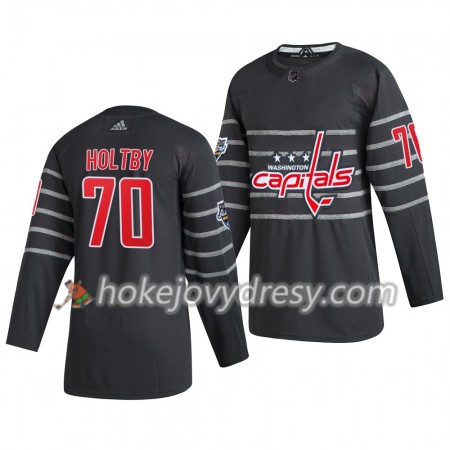 Pánské Hokejový Dres Washington Capitals Braden Holtby 70  Šedá Adidas 2020 NHL All-Star Authentic